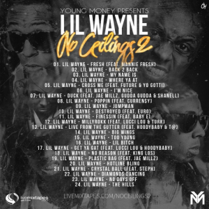 Lil Wayne - No Ceilings 2 Back Cover
