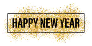 Gold glitter Happy New Year 2017 background. Happy new year glit
