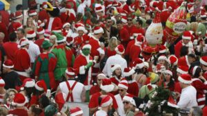 Running with the Santas in New Orleans