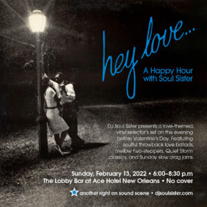 hey love… A Happy Hour with DJ Soul Sister e-flyer