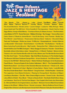 New Orleans Jazz Fest 2022 Lineup Poster