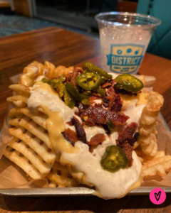 Bacon Ranch Cheese Fries @ District Donuts