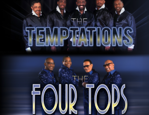 The Temptations and The Four Tops concert artwork